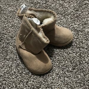 Cozy Tan Kids Boots